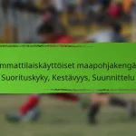 Ammattilaiskäyttöiset maapohjakengät: Suorituskyky, Kestävyys, Suunnittelu