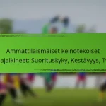 Ammattilaismäiset keinotekoiset maajalkineet: Suorituskyky, Kestävyys, Tyyli