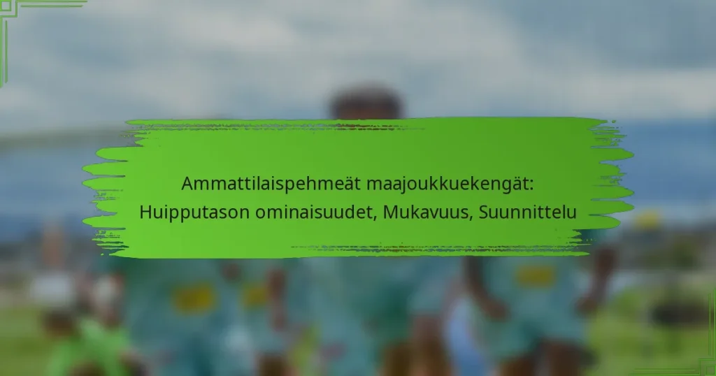 Ammattilaispehmeät maajoukkuekengät: Huipputason ominaisuudet, Mukavuus, Suunnittelu