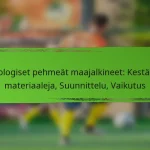 Ekologiset pehmeät maajalkineet: Kestäviä materiaaleja, Suunnittelu, Vaikutus