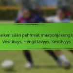 Kaiken sään pehmeät maapohjakengät: Vesitiiviys, Hengittävyys, Kestävyys