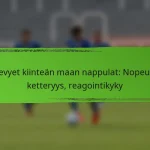 Kevyet kiinteän maan nappulat: Nopeus, ketteryys, reagointikyky