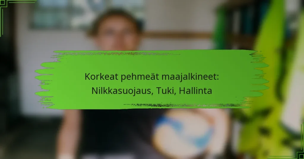 Korkeat pehmeät maajalkineet: Nilkkasuojaus, Tuki, Hallinta