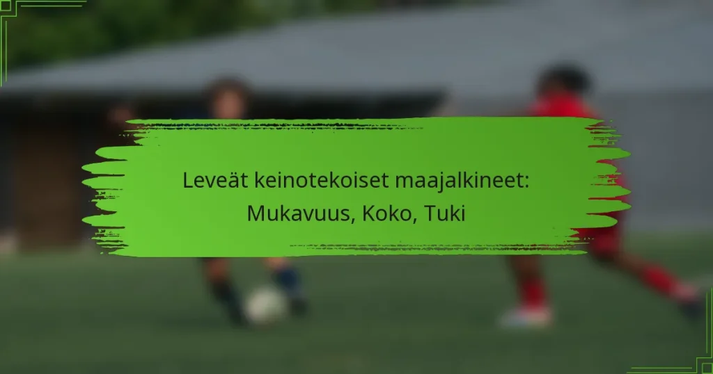 Leveät keinotekoiset maajalkineet: Mukavuus, Koko, Tuki