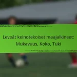 Leveät keinotekoiset maajalkineet: Mukavuus, Koko, Tuki