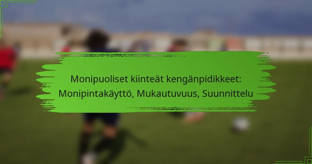Monipuoliset kiinteät kengänpidikkeet: Monipintakäyttö, Mukautuvuus, Suunnittelu