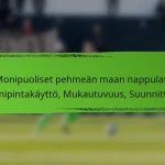 Monipuoliset pehmeän maan nappulat: Monipintakäyttö, Mukautuvuus, Suunnittelu