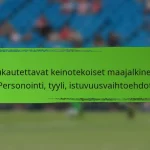 Mukautettavat keinotekoiset maajalkineet: Personointi, tyyli, istuvuusvaihtoehdot