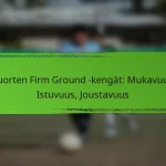 Nuorten Firm Ground -kengät: Mukavuus, Istuvuus, Joustavuus