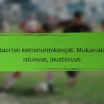 Nuorten keinonurmikengät: Mukavuus, istuvuus, joustavuus