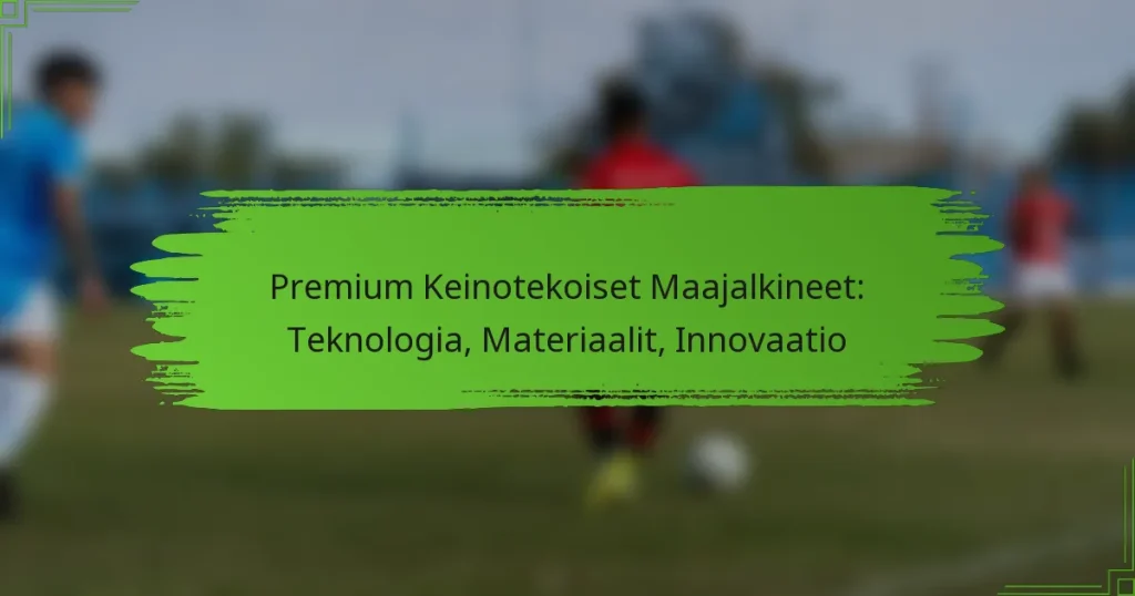 Premium Keinotekoiset Maajalkineet: Teknologia, Materiaalit, Innovaatio