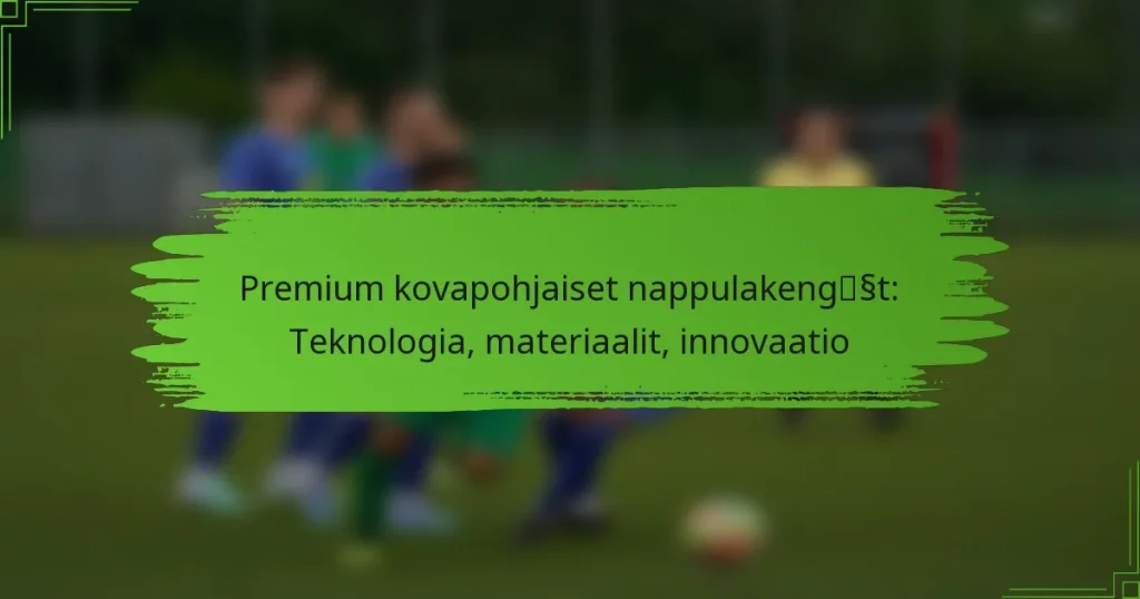 Premium kovapohjaiset nappulakengät: Teknologia, materiaalit, innovaatio
