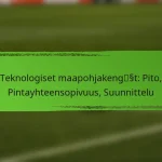 Teknologiset maapohjakengät: Pito, Pintayhteensopivuus, Suunnittelu