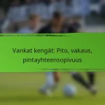 Vankat kengät: Pito, vakaus, pintayhteensopivuus