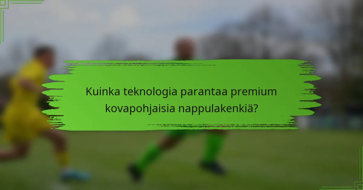 Kuinka teknologia parantaa premium kovapohjaisia nappulakenkiä?